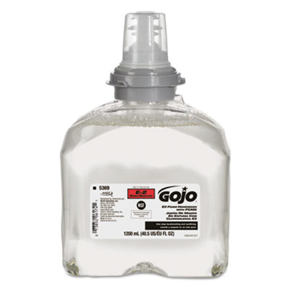 E2 Foam Handwash With Pcmx Refill For Tfx Dispensers, Fragrance-Free, 1,200 Ml, 2/Carton