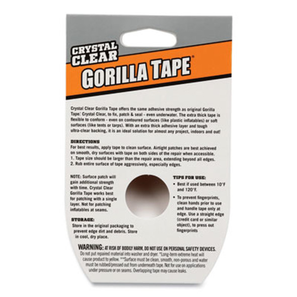 Crystal Clear Tape, 3" Core, 1.88" x 9 Yds