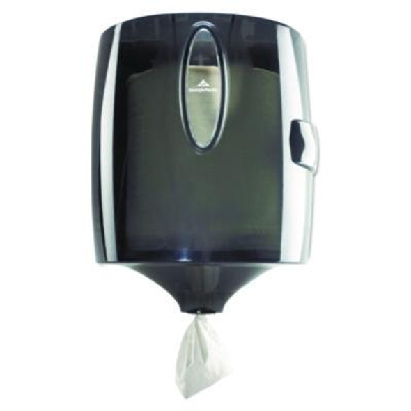 Center-Pull Paper Towel Dispenser, 9.9 X 10 X 10.5, Translucent Smoke