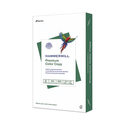 Premium Color Copy Print Paper, 100 Bright, 28 Lb Bond Weight, 8.5 x 14, Photo White, 500/Ream