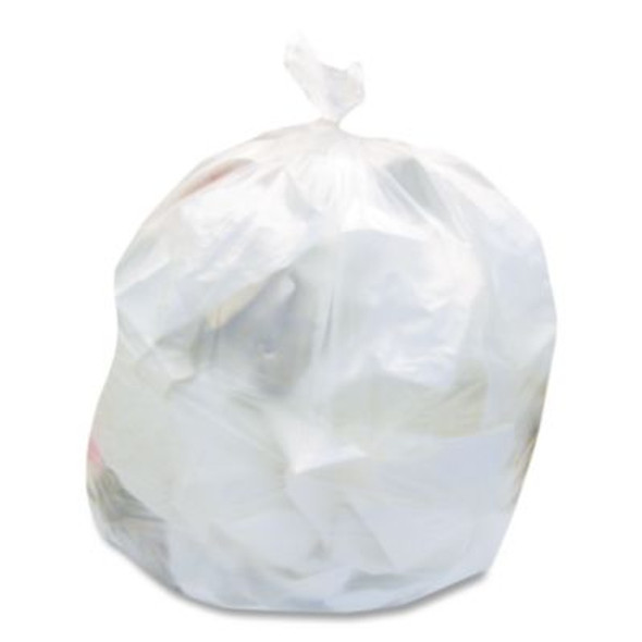 High-Density Waste Can Liners, 16 Gal, 12 Mic, 24" x 33", Natural, 500/Carton