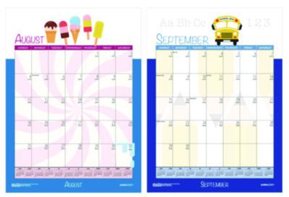 Academic Year Recycled Seasonal Wall Calendar, Illustrated Seasons Artwork, 12 x 16.5, 12-Month (July To June): 2025 To 2026