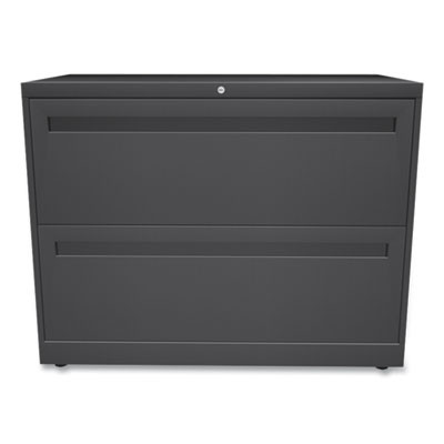 Brigade 700 Series Lateral File, 2 Legal/Letter-Size File Drawers, Charcoal, 36" X 18" X 28"