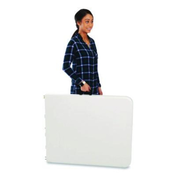 Indestructable Classic Bi-Folding Table, Rectangular, 30" x 72" x 29", Platinum