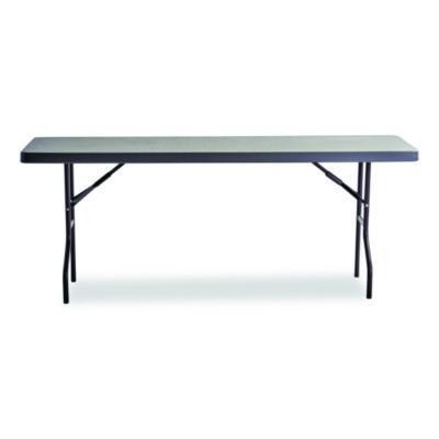 Indestructable Commercial Folding Table, Rectangular, 48" x 24" x 29", Charcoal Top, Charcoal Base/Legs