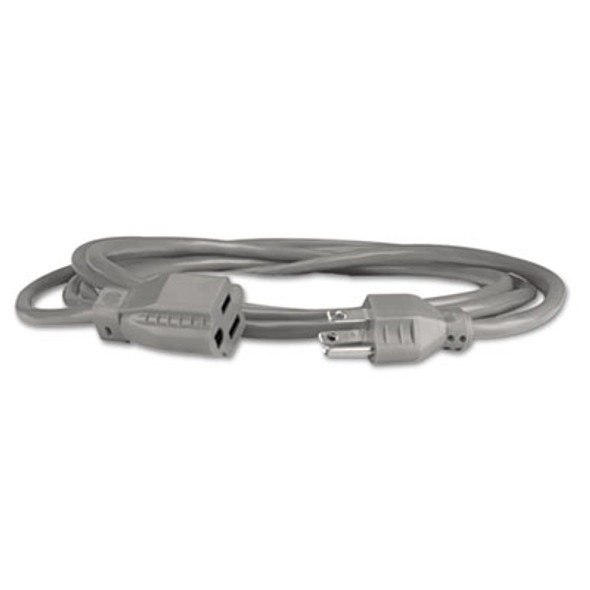 Indoor Heavy-Duty Extension Cord, 9 Ft, 13 A, Gray
