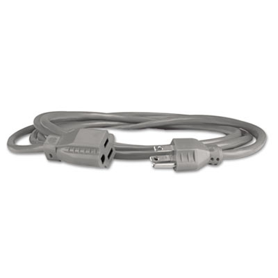 Indoor Heavy-Duty Extension Cord, 9 Ft, 13 A, Gray