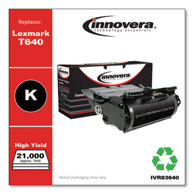 Remanufactured Black High-Yield Toner, Replacement For T640, 21,000 Page-Yield