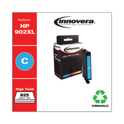 Remanufactured Cyan High-Yield Ink, Replacement For 902Xl (T6M02An), 825 Page-Yield