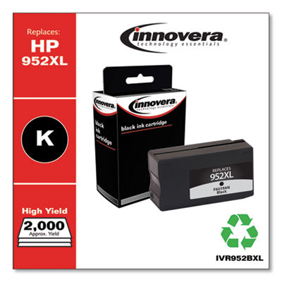 Remanufactured Black High-Yield Ink, Replacement For 952Xl (F6U19An), 2,000 Page-Yield