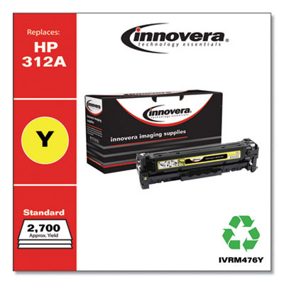 Remanufactured Yellow Toner, Replacement For 312A (Cf382A), 2,700 Page-Yield