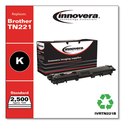 Remanufactured Black Toner, Replacement For Tn221Bk, 2,500 Page-Yield