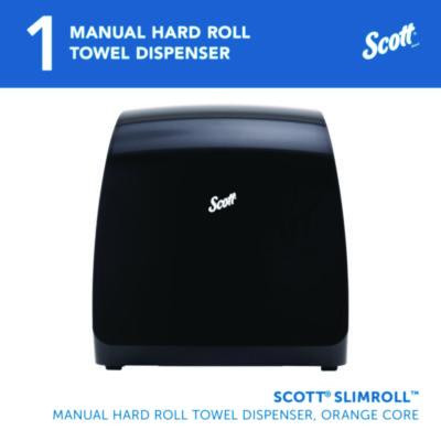 Slimroll Manual Towel Dispenser, 12.65 x 13.02 x 7.18, Black