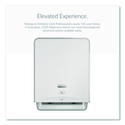 Icon Automatic Roll Towel Dispenser, 20.12 x 16.37 x 13.5, White Mosaic