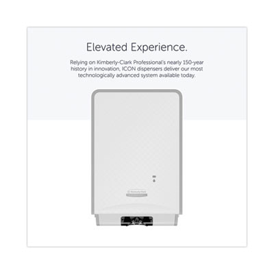 Icon Automatic Soap And Sanitizer Dispenser, 1.2 L, 8.06 x 14.18 x 4.75, White Mosaic