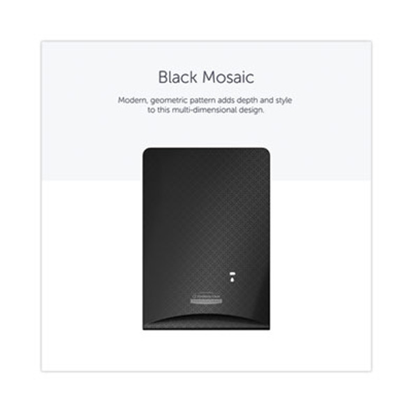 Icon Faceplate For Automatic Soap And Sanitizer Dispenser, 8.25 x 22 x 12.12, Black Mosaic