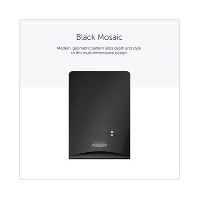 Icon Faceplate For Automatic Soap And Sanitizer Dispenser, 8.25 x 22 x 12.12, Black Mosaic