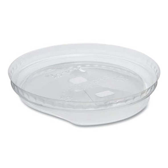 Pet Lids, Strawless Sipper, Fits 12 Oz To 24 Oz Cold Cups, Plastic, Clear, 1,000/Carton