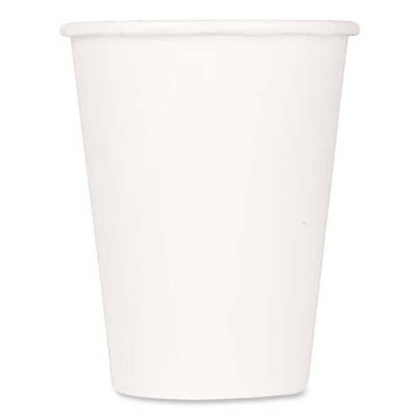 Double Poly Paper Cold Cups, 9 Oz, White, 1,000/Carton