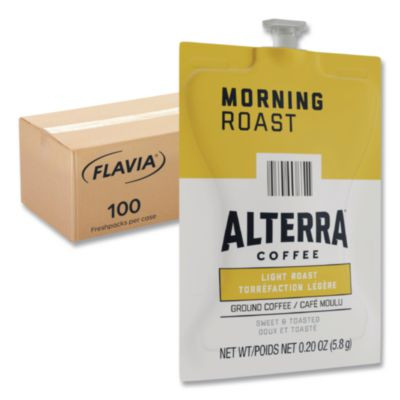 Alterra Morning Roast Coffee Freshpack, 100/Carton