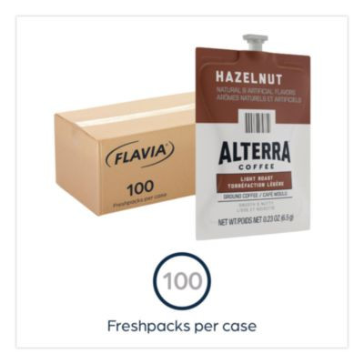 Alterra Hazelnut Coffee Freshpack, 100/Carton