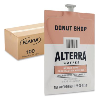 Alterra Donut Shop Coffee Freshpack, 100/Carton