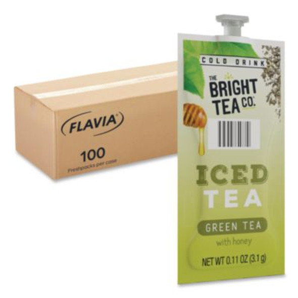The Bright Tea Co. Iced Green Tea With Honey Freshpack, 100/Carton