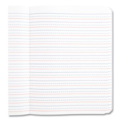 Primary Journal Creative Writing Composition Book, Manuscript Format, Blue/Black/White Cover, (100) 9.75 x 7.5 Sheets