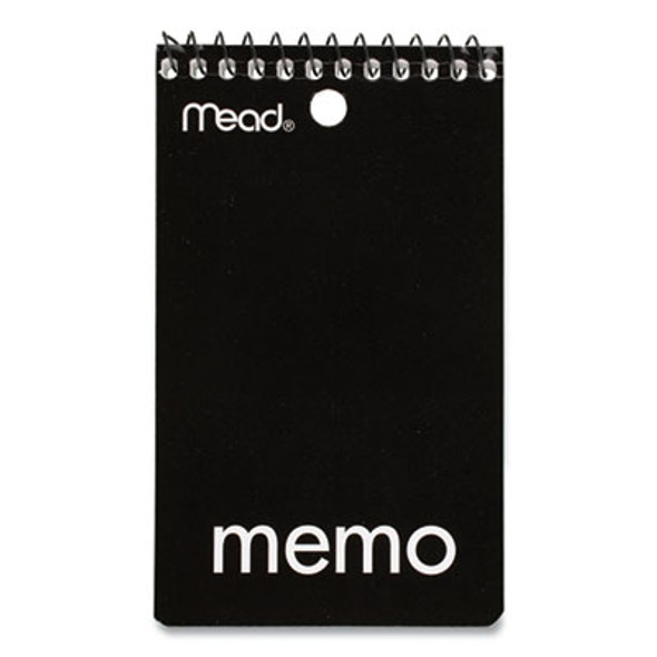 Wirebound Memo Pad With Wall-Hanger Eyelet, Medium/College Rule, Randomly Assorted Cover Colors, 60 White 3 X 5 Sheets