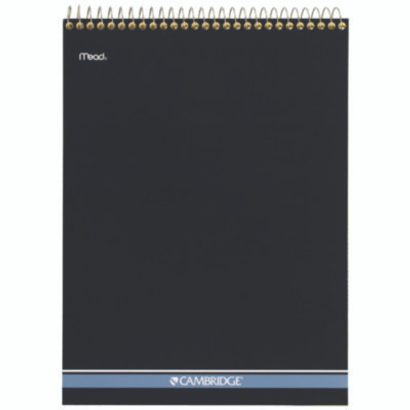 Stiff-Back Wire Bound Notepad, Wide/Legal Rule, Canary/Blue Cover, 70 Canary-Yellow 8.5 X 11.5 Sheets