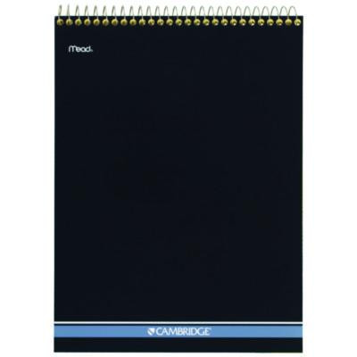Stiff-Back Wire Bound Notepad, Canary/Blue Cover, Wide/Legal Rule, (70) Canary Yellow 8.5 x 11 Sheets