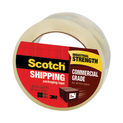 3750 Commercial Grade Packaging Tape With St-181 Pistol-Grip Dispenser, 3" Core, 1.88" X 54.6 Yds, Clear, 36/Carton