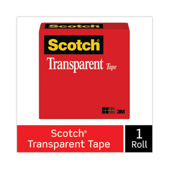 Transparent Tape, 3" Core, 0.75" X 72 Yds, Transparent