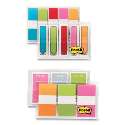 Standard And Arrow Flag Combo Pack, 0.47" And 0.94", Assorted Colors, 320/Pack