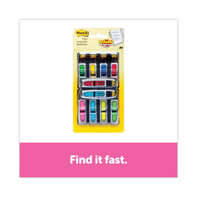 Arrow 0.5" Page Flags, Assorted Primary/Brights, 252/Pack