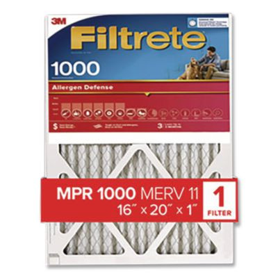 Allergen Defense Air Filter, Merv 11, Mpr 1000, 16 x 20
