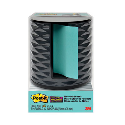 Vertical Pop-Up Note Dispenser, For 3 x 3 Pads, Black