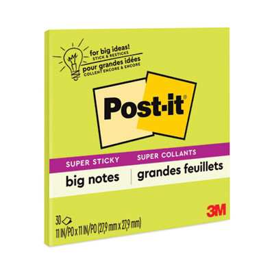 Big Notes, Unruled, (30) Green 11 x 11 Sheets