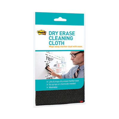 Dry Erase Cleaning Cloth, 10.63" x 10.63", Gray