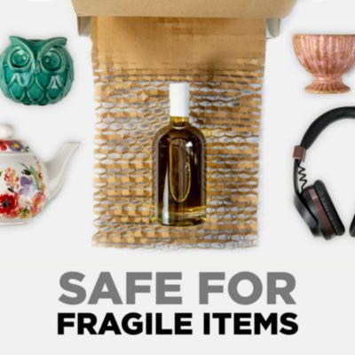 Cushion Lock Protective Wrap, 12" x 150 Ft, Brown