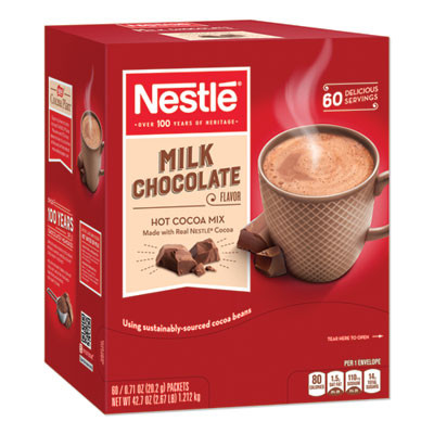 Hot Cocoa Mix, Milk Chocolate, 0.71 Oz Packet, 60 Packets/Box