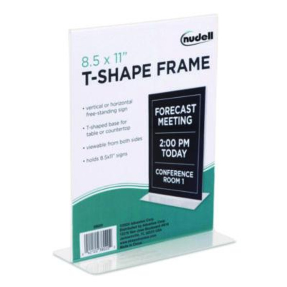 Acrylic Sign Holder, 8.5" x 11", Clear