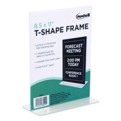 Acrylic Sign Holder, 8.5" x 11", Clear