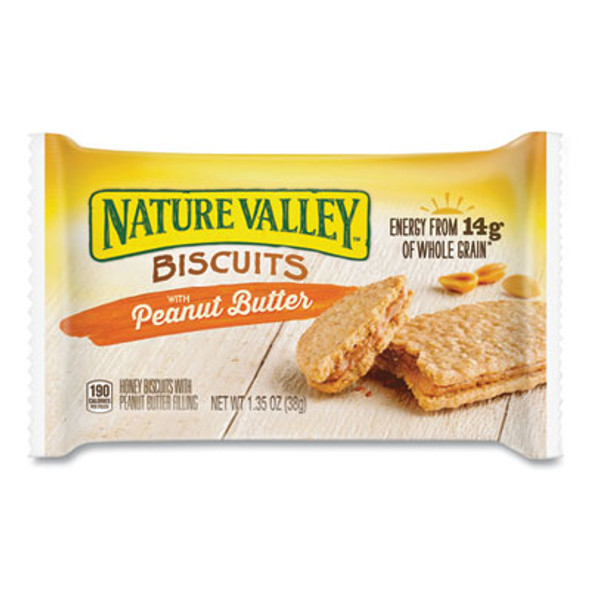 Biscuits, Peanut Butter, 1.35 Oz Packet, 16/Box