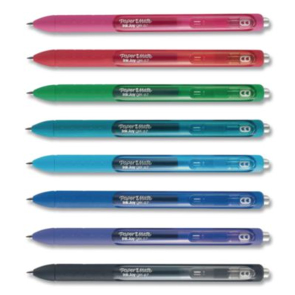 Inkjoy Gel Pen, Retractable, Medium 0.7 Mm, Assorted Ink And Barrel Colors, 8/Pack
