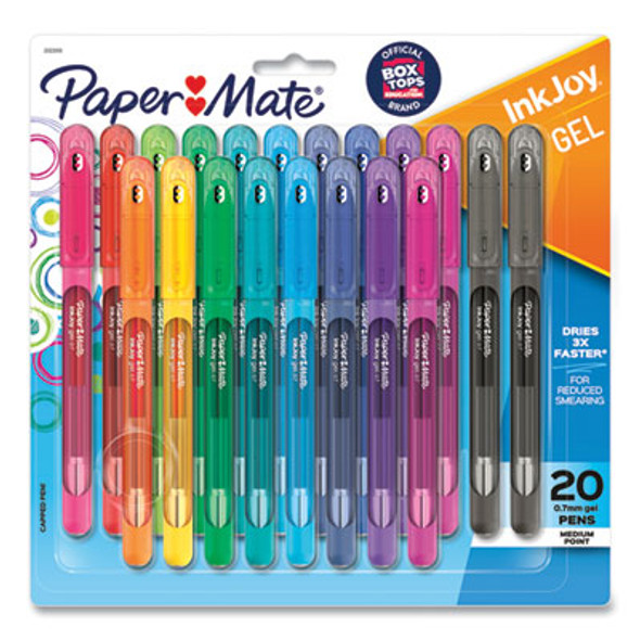 Inkjoy Gel Pen, Stick, Medium 0.7 Mm, Assorted Ink And Barrel Colors, 20/Pack