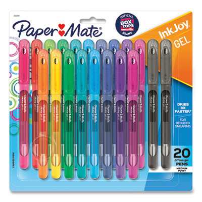 Inkjoy Gel Pen, Stick, Medium 0.7 Mm, Assorted Ink And Barrel Colors, 20/Pack