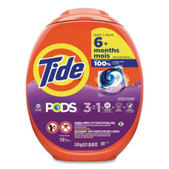 Pods, He Compatible, Spring Meadow, 85 Oz, 112 Pods/Tub, 4 Tubs/Carton