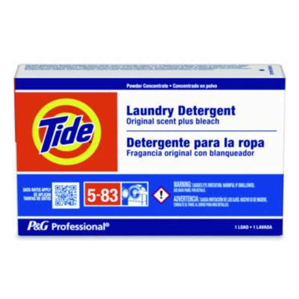 Powder Laundry Detergent Plus Bleach, He Compatible, Original Scent, 1.1 Oz Vending Box, 156/Carton