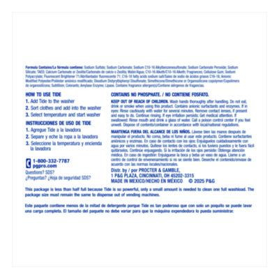 Powder Laundry Detergent Plus Bleach, He Compatible, Original Scent, 1.1 Oz Vending Box, 156/Carton